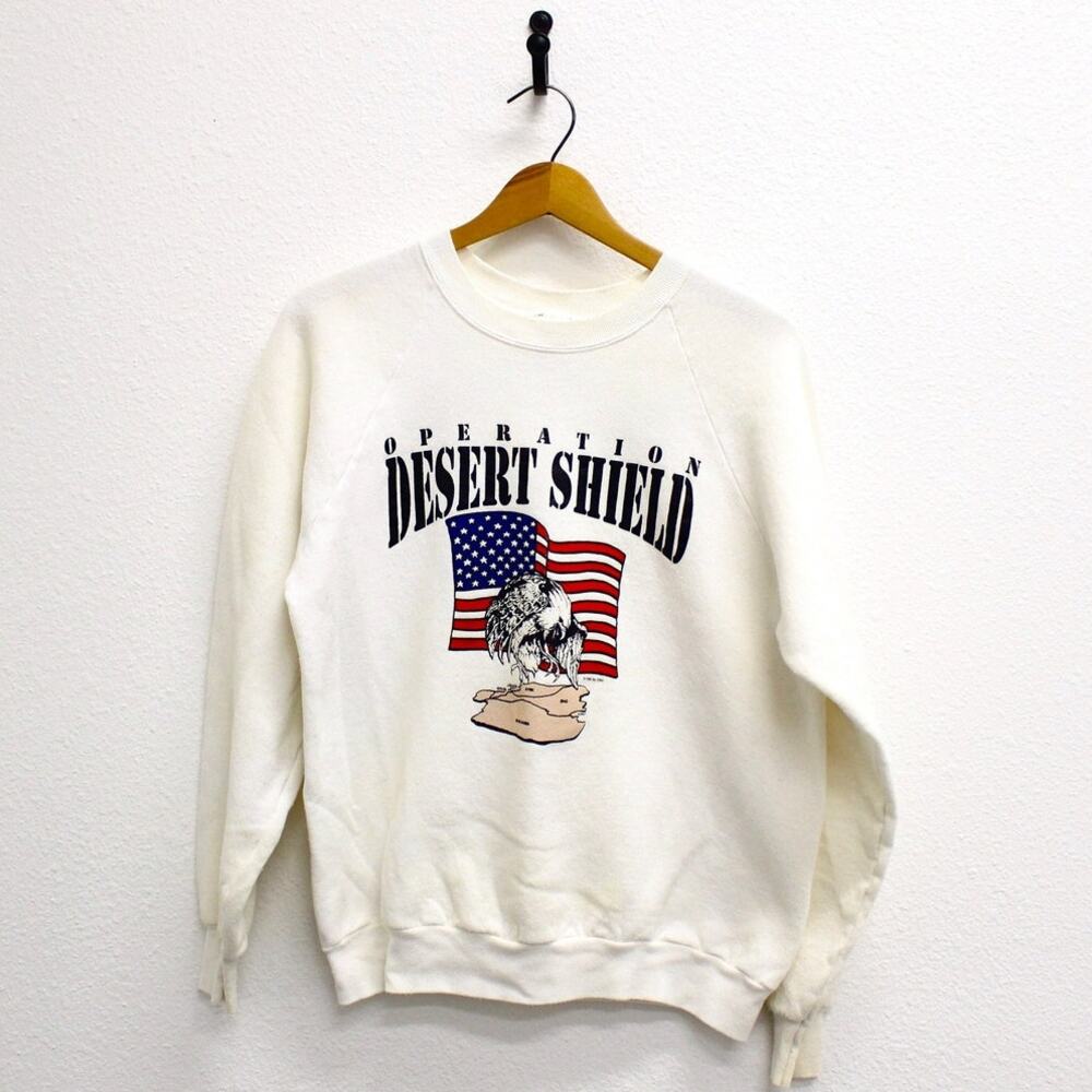 Vintage Operation Desert Shield Sweatshirt Large